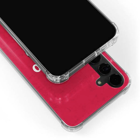 NBA Chicago Bulls Red Distressed Galaxy S24 Plus Clear Case